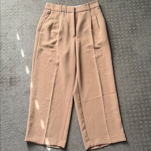 Aritzia Tan Wide Leg Pants
